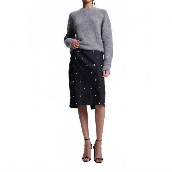 NEW A.L.C. opal skirt in charcoal